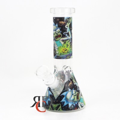 WATER PIPE BEAKER GLOW IN DARK WP1096 1CT